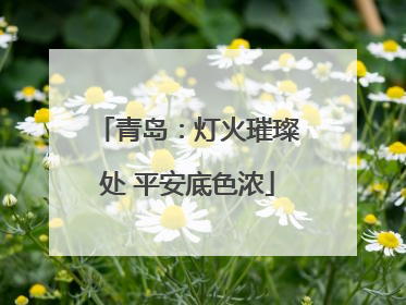 青岛：灯火璀璨处 平安底色浓