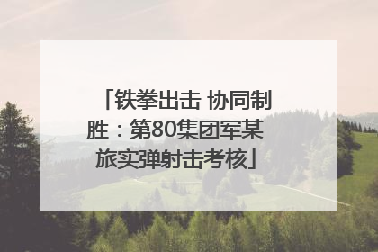 铁拳出击 协同制胜：第80集团军某旅实弹射击考核