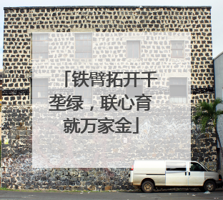 铁臂拓开千垄绿，联心育就万家金
