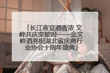 长江夜宴酒香浓 文峰共庆荣耀时——金文峰酒亮相湖北省庆典行业协会十周年盛典