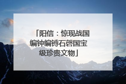 阳信：惊现战国编钟编镈石磬国宝级珍贵文物