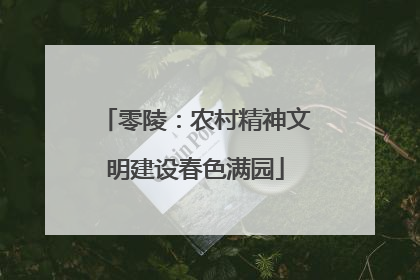 零陵：农村精神文明建设春色满园
