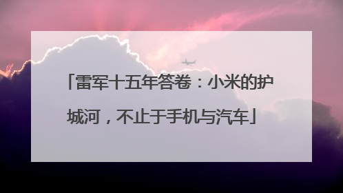 雷军十五年答卷：小米的护城河，不止于手机与汽车