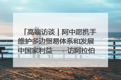高端访谈｜阿中愿携手维护多边贸易体系和发展中国家利益——访阿拉伯议会议长亚马希