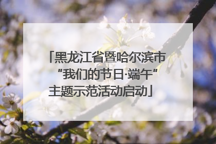 黑龙江省暨哈尔滨市“我们的节日·端午”主题示范活动启动