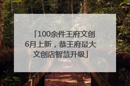 100余件王府文创6月上新，恭王府最大文创店智慧升级