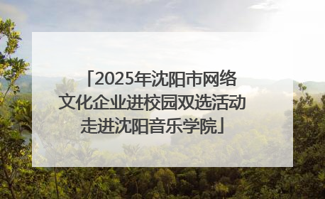 2025年沈阳市网络文化企业进校园双选活动走进沈阳音乐学院