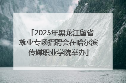 2025年黑龙江留省就业专场招聘会在哈尔滨传媒职业学院举办