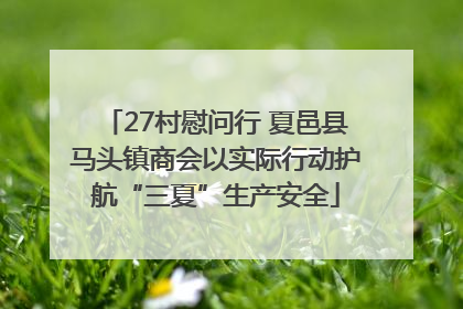 27村慰问行 夏邑县马头镇商会以实际行动护航“三夏”生产安全