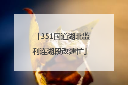 351国道湖北监利连湖段改建忙