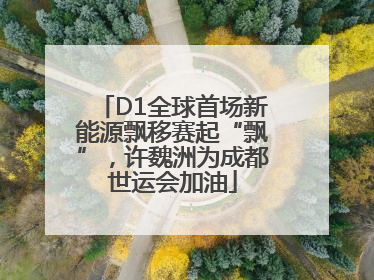 D1全球首场新能源飘移赛起“飘”，许魏洲为成都世运会加油